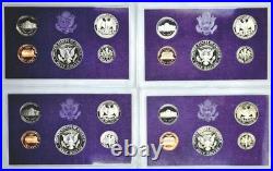 United States Proof Sets Lot Of 35 1982-1985, 1987, 1990, 1992 OGP 5 sets per yr