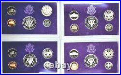 United States Proof Sets Lot Of 35 1982-1985, 1987, 1990, 1992 OGP 5 sets per yr