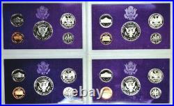 United States Proof Sets Lot Of 35 1982-1985, 1987, 1990, 1992 OGP 5 sets per yr