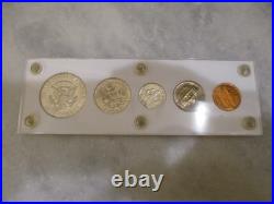 Us Mint Proof Set 1960+1963+1964-5 Coin 90% Silver Half Dollars/dimes-white Case