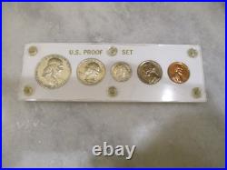 Us Mint Proof Set 1960+1963+1964-5 Coin 90% Silver Half Dollars/dimes-white Case