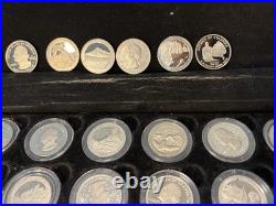 Us Proof Quarter Set. In Capsules And Box. Utra Cameo Excellent Condition Us Proof Quarter Set. In Capsules And Box. Utra Cameo Excellent Condition