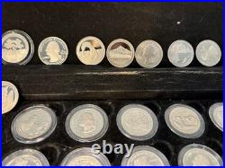 Us Proof Quarter Set. In Capsules And Box. Utra Cameo Excellent Condition Us Proof Quarter Set. In Capsules And Box. Utra Cameo Excellent Condition