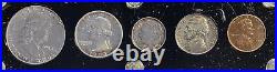 Very Nice 1954 Silver Proof Set In Hard Plastic Holder Free U S Shipping