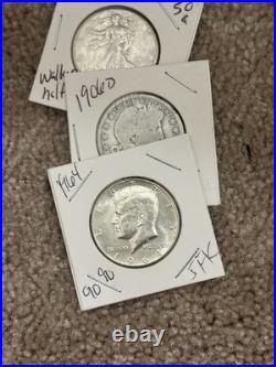 Vintage U. S. Silver Coin Lot 3 Proof Sets, 78-S DMPL, 3oz. 999 Silver, Halves