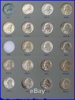 Washington Silver Quarter Dollar Set Complete 1932 1964 1965-1969 Proofs Unc