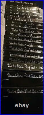 Wholesale Lot Of 19! Proof Sets U. S. Mint 6 Proof Ike Dollars! 1973-78 High FV