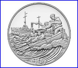 World War I Centennial 2018 Silver Dollar and Coast Guard Medal Set